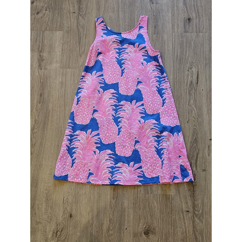 Lilly Pulitzer Kristen Swing Dress Size S Little Flamenco Blue Haven Pineapple